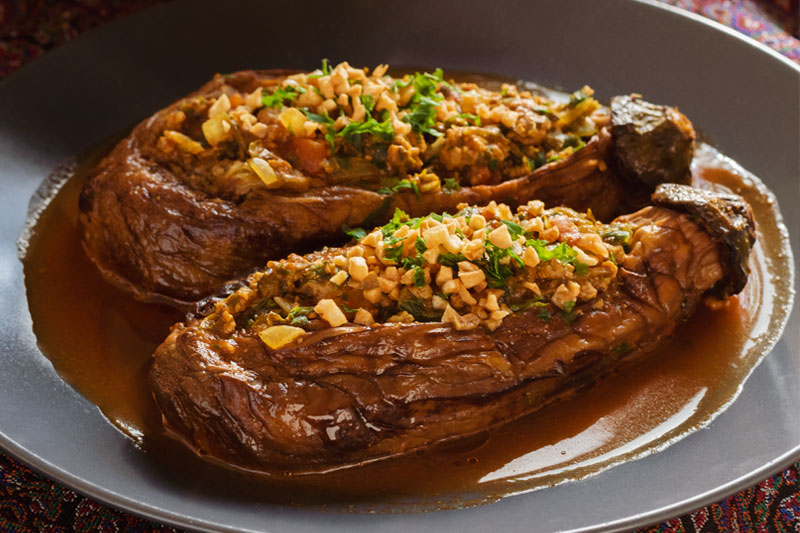 Um dos pratos da comida Iraniana Comida típica iraniana